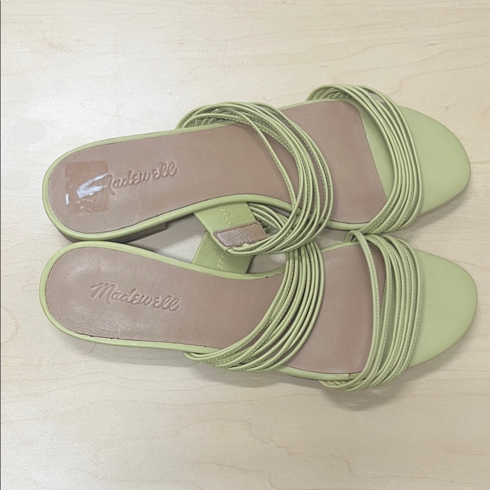 Madewell Women's Light Green Strappy Sandals.  Size 9
